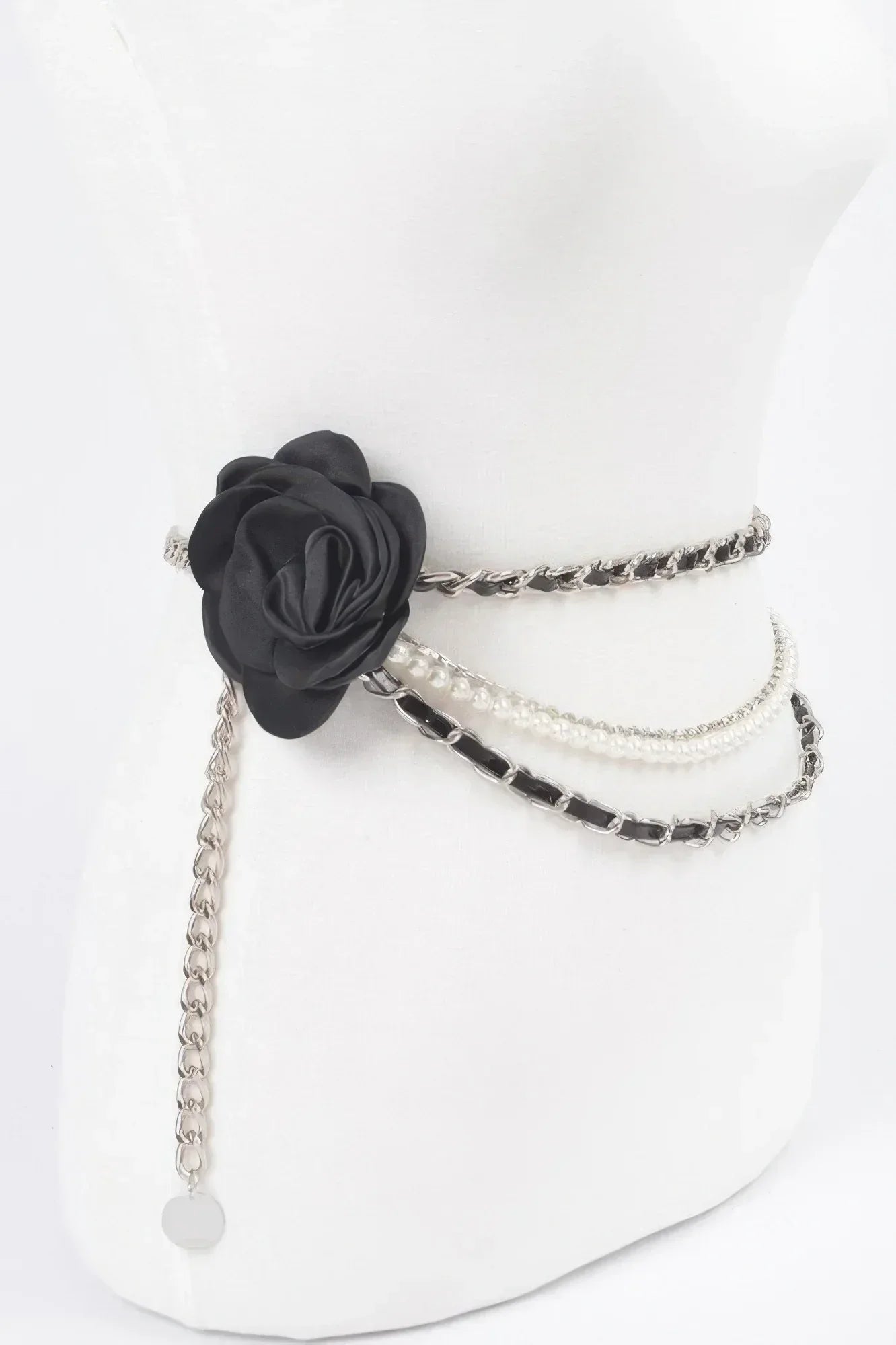 Two Flowers Multi Layered Chain Belt | Mixtshop LLC