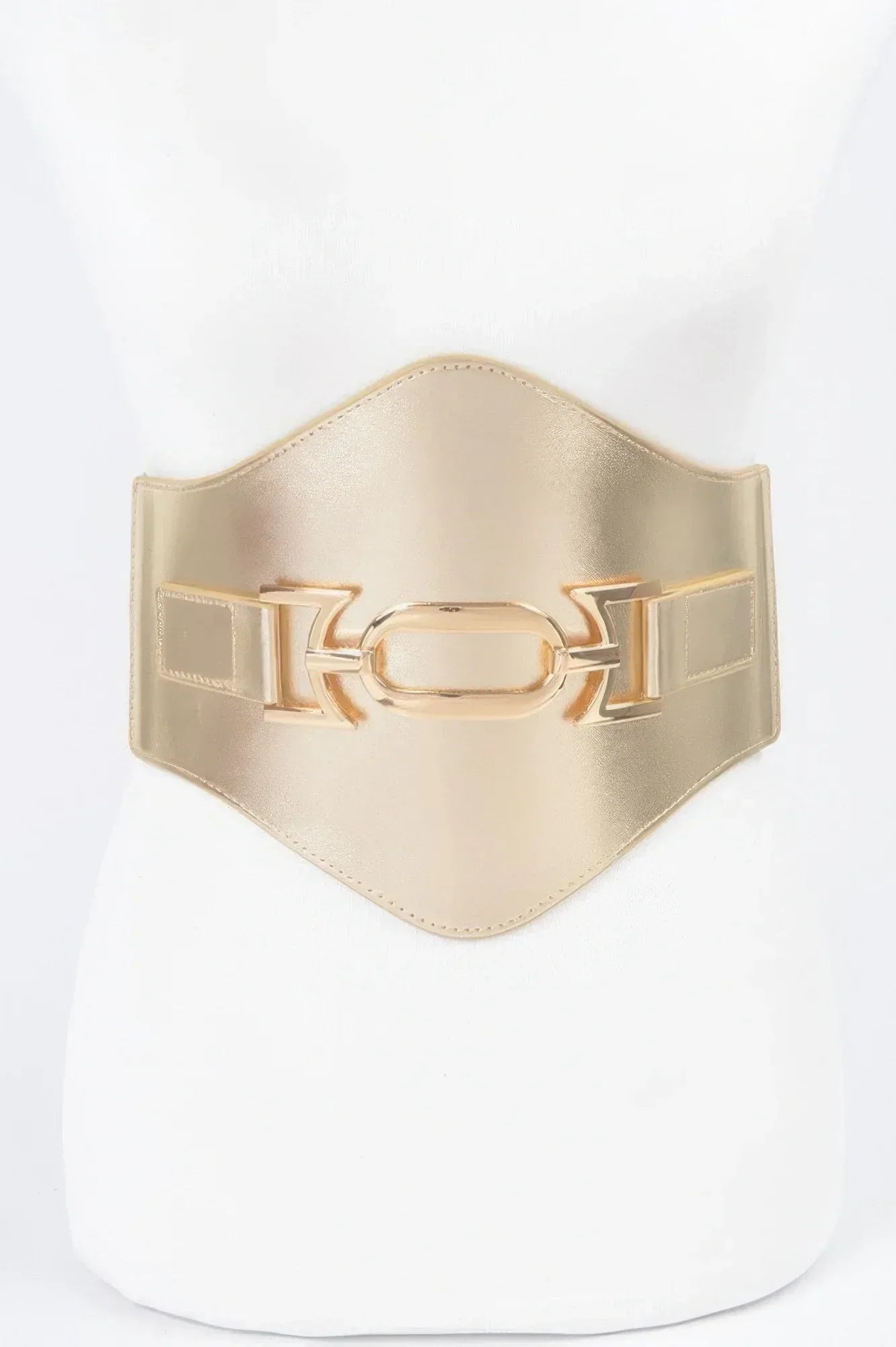 Faux Leather Wide Elastic Plus Size Belt Secondary image