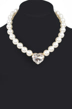 Faux Pearl Stone Necklace | Mixtshop LLC