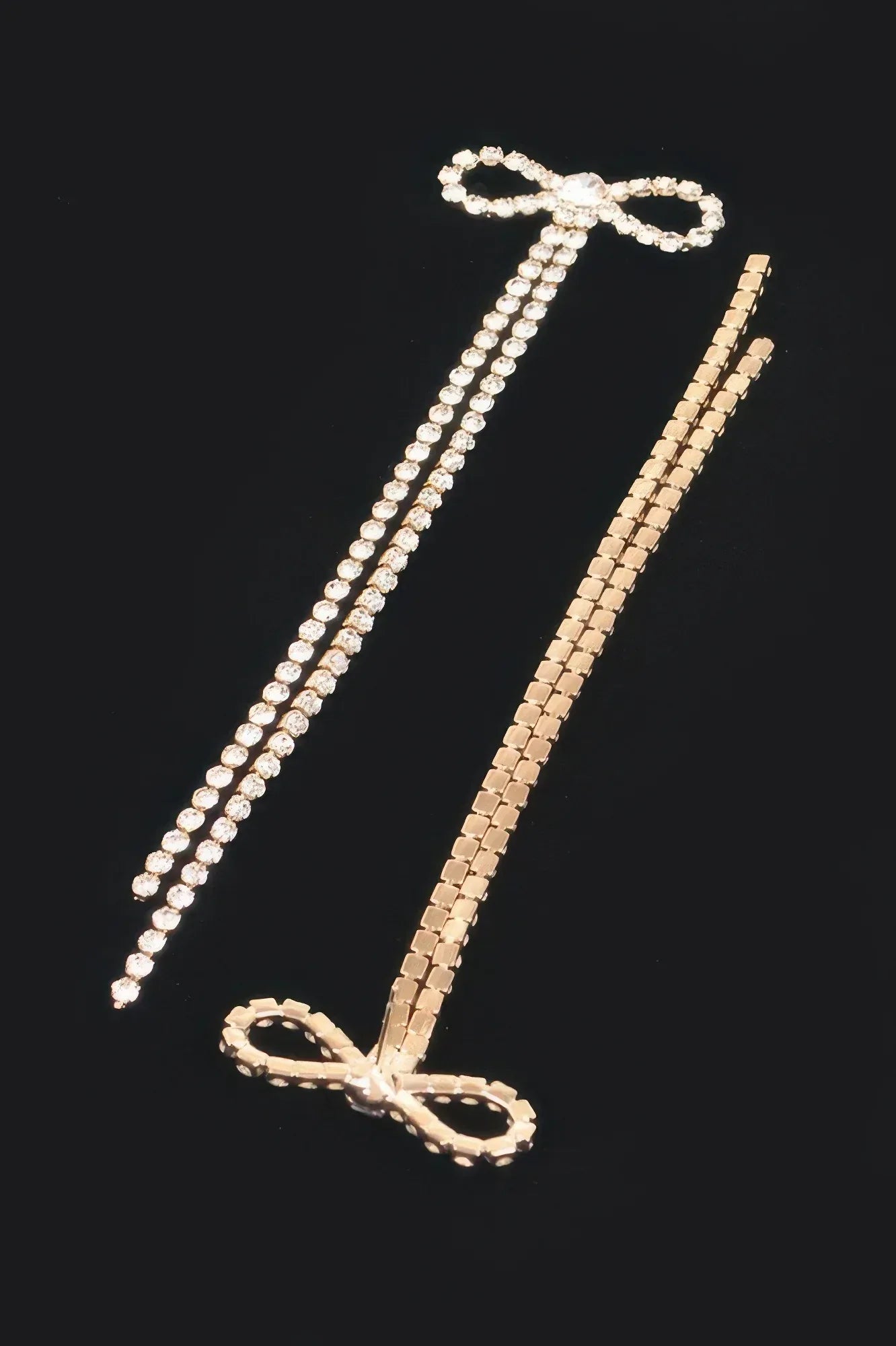 Rhinestone Ribbon Earring | Mixtshop LLC