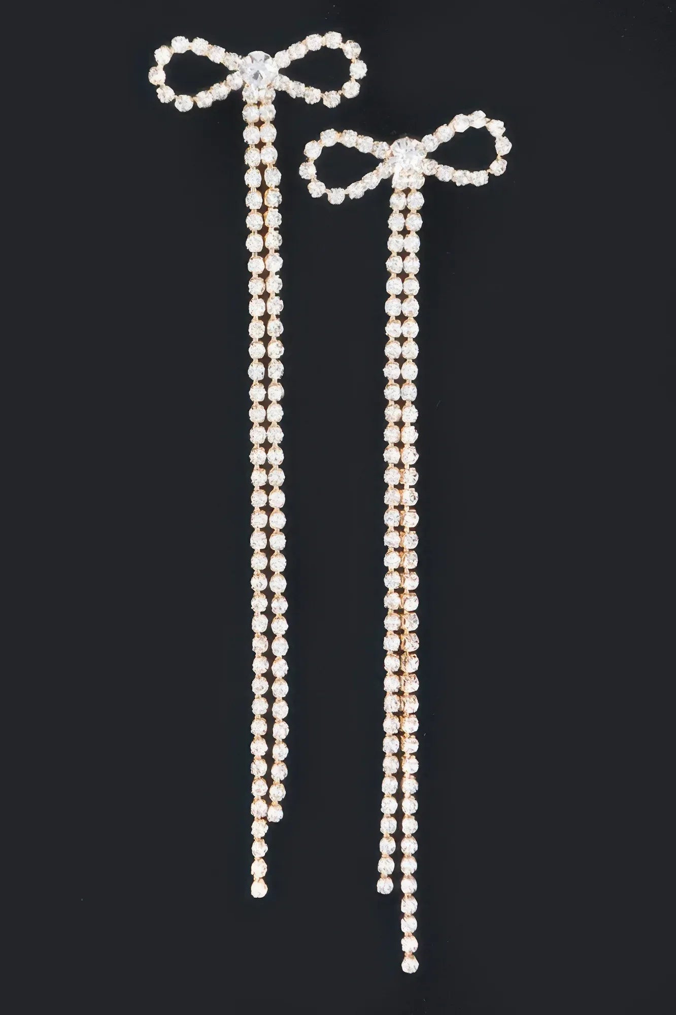 Rhinestone Ribbon Earring Secondary image