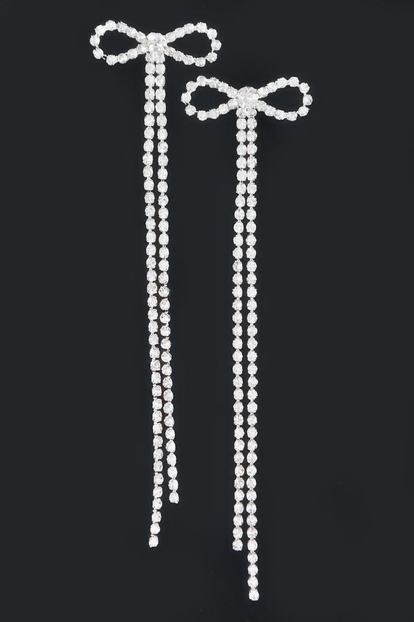 Rhinestone Ribbon Earring | Mixtshop LLC