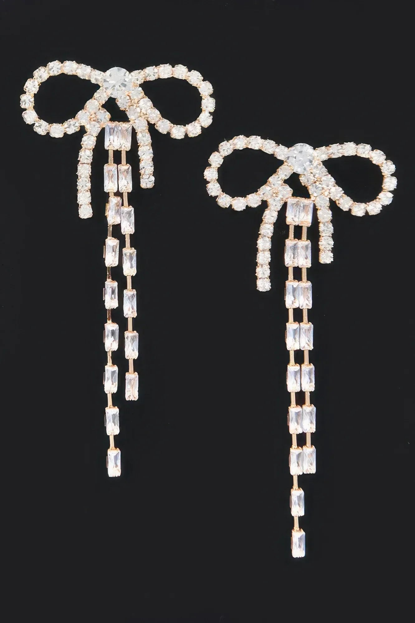 Rhinestone Ribbon Earring | Mixtshop LLC