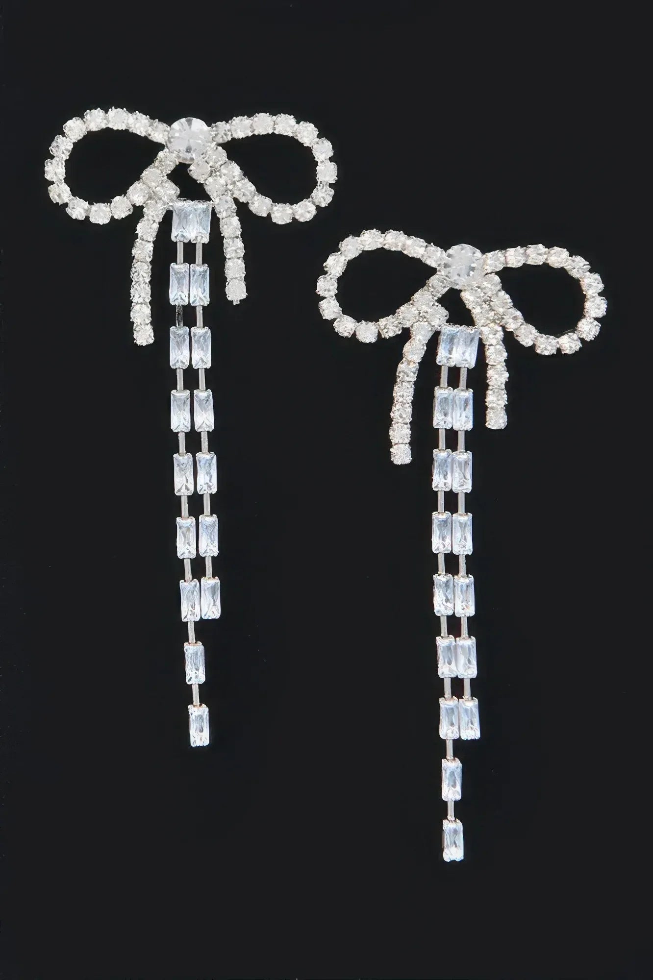 Rhinestone Ribbon Earring | Mixtshop LLC