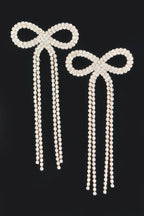 Rhinestone Ribbon Earring | Mixtshop LLC
