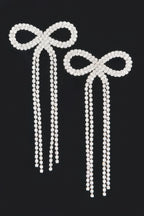 Rhinestone Ribbon Earring | Mixtshop LLC