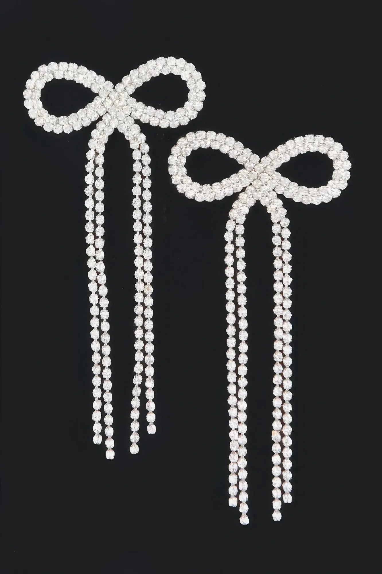 Rhinestone Ribbon Earring | Mixtshop LLC