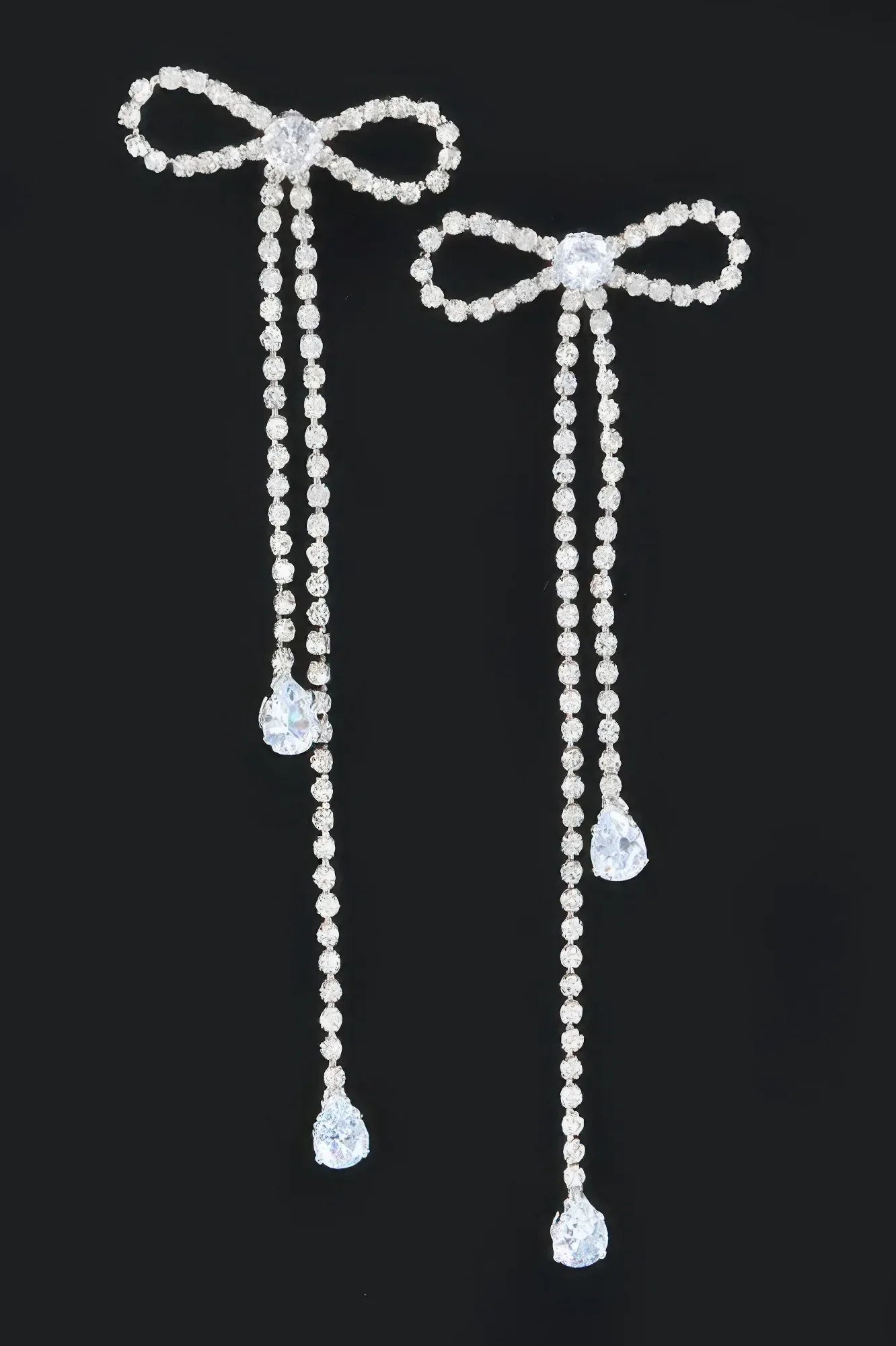 Rhinestone Ribbon Earring | Mixtshop LLC
