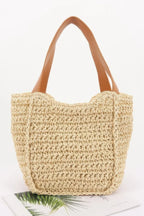 Faux Straw Ribbon Tote Bag | Mixtshop LLC
