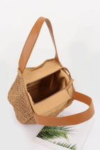 Faux Straw Ribbon Tote Bag | Mixtshop LLC
