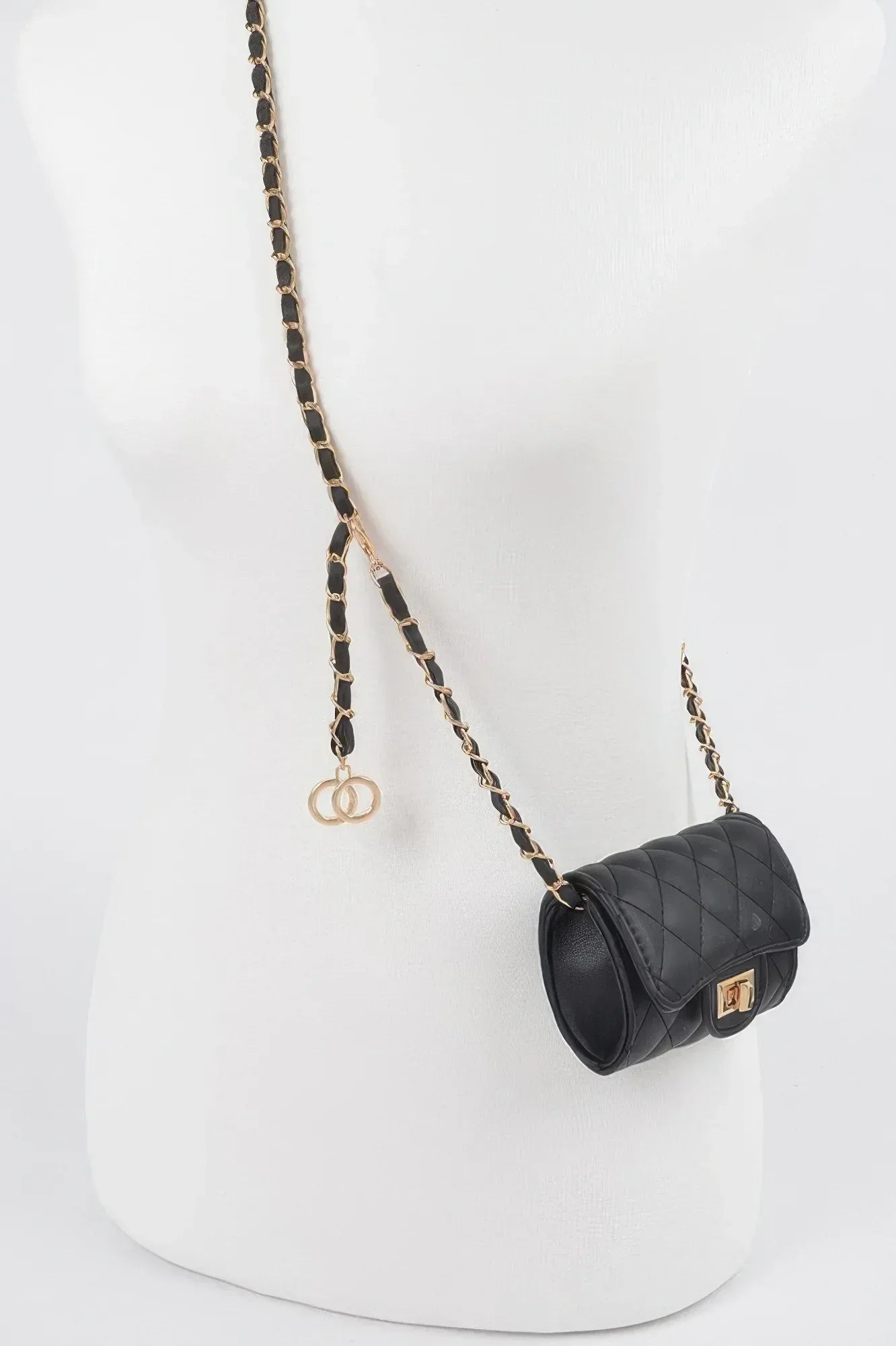 Quilted Mini Bag W/ Chain Belt | Mixtshop LLC