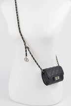 Quilted Mini Bag W/ Chain Belt | Mixtshop LLC