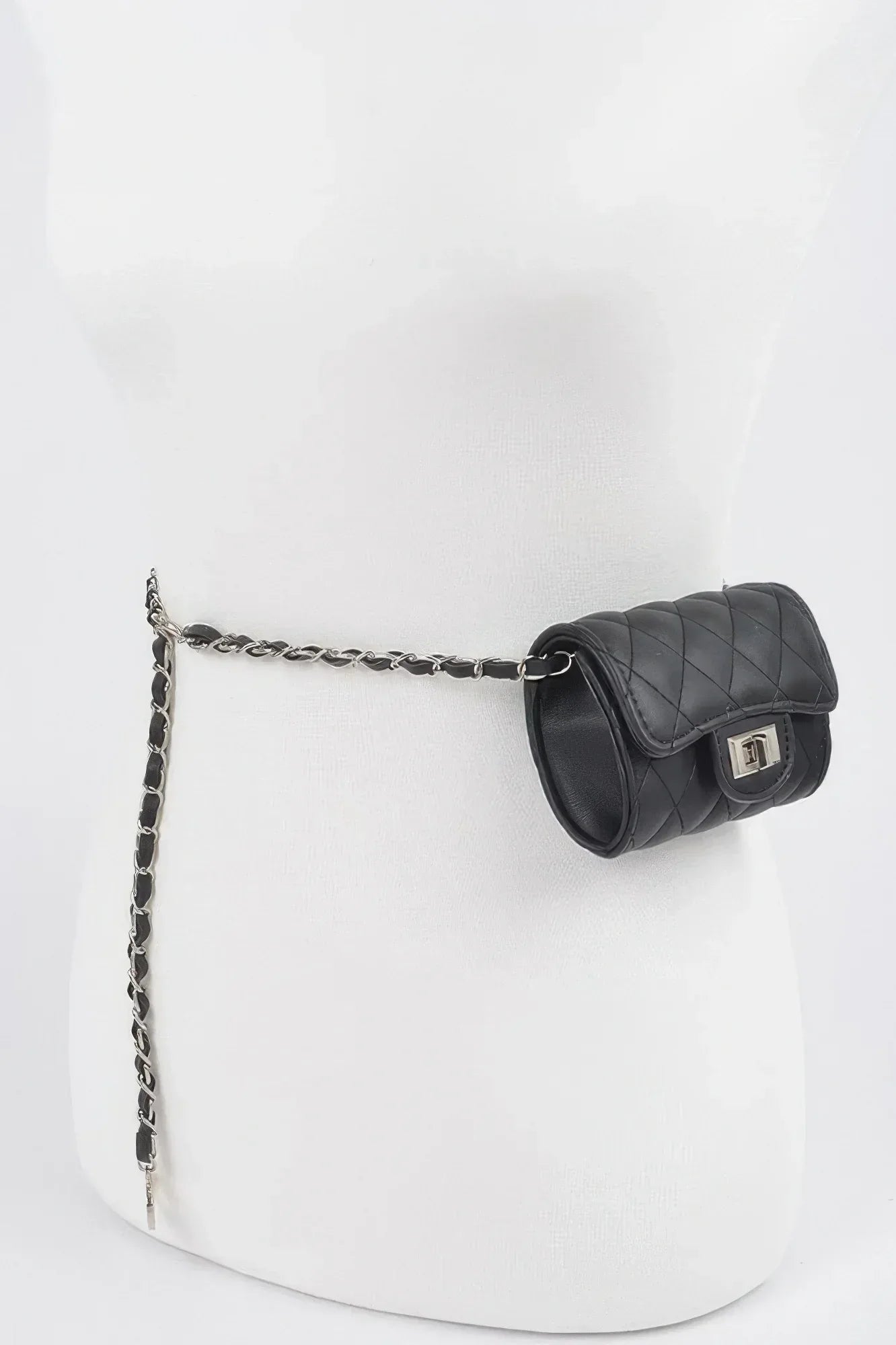 Quilted Mini Bag W/ Chain Belt | Mixtshop LLC