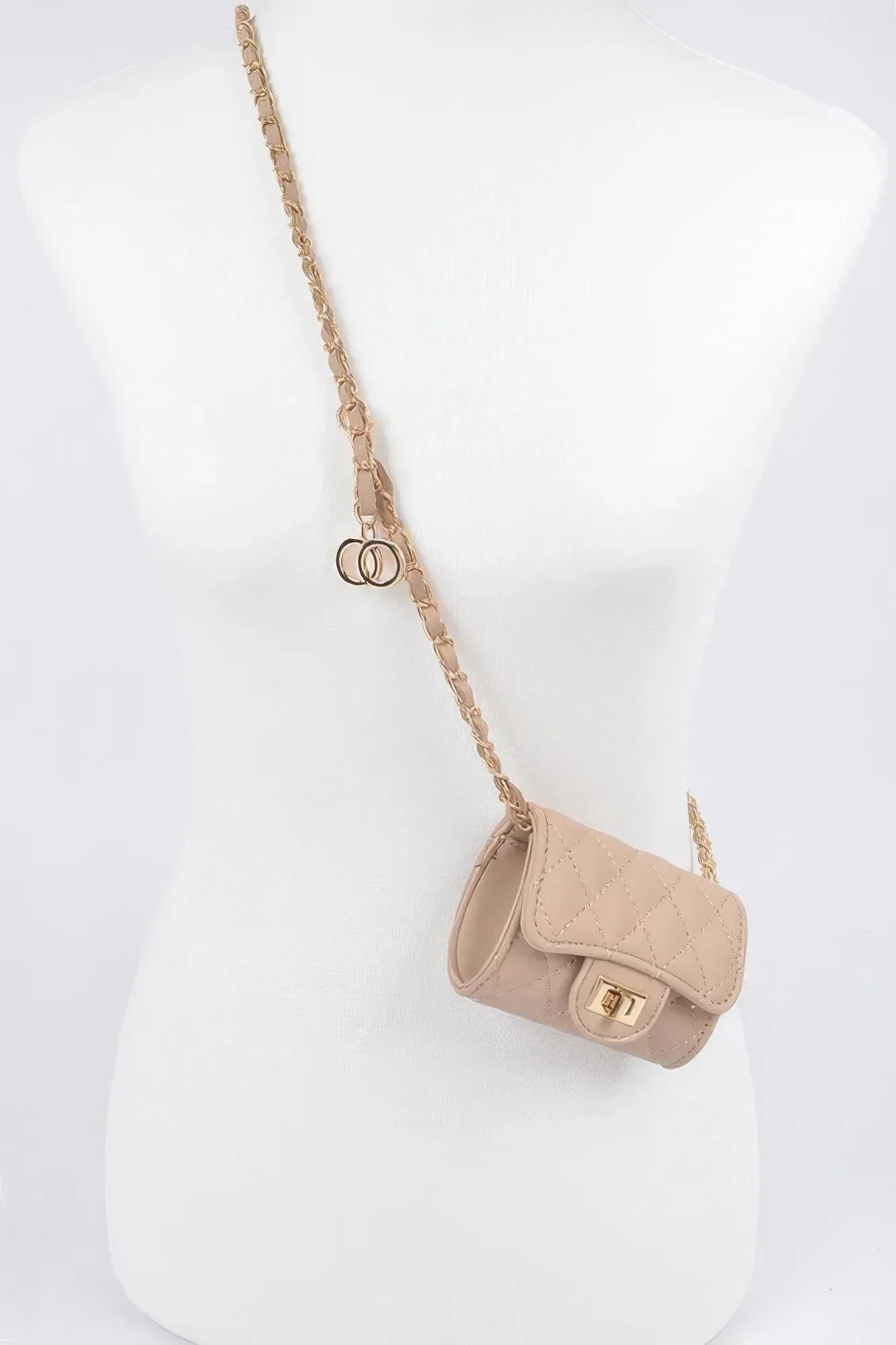 Quilted Mini Bag W/ Chain Belt | Mixtshop LLC