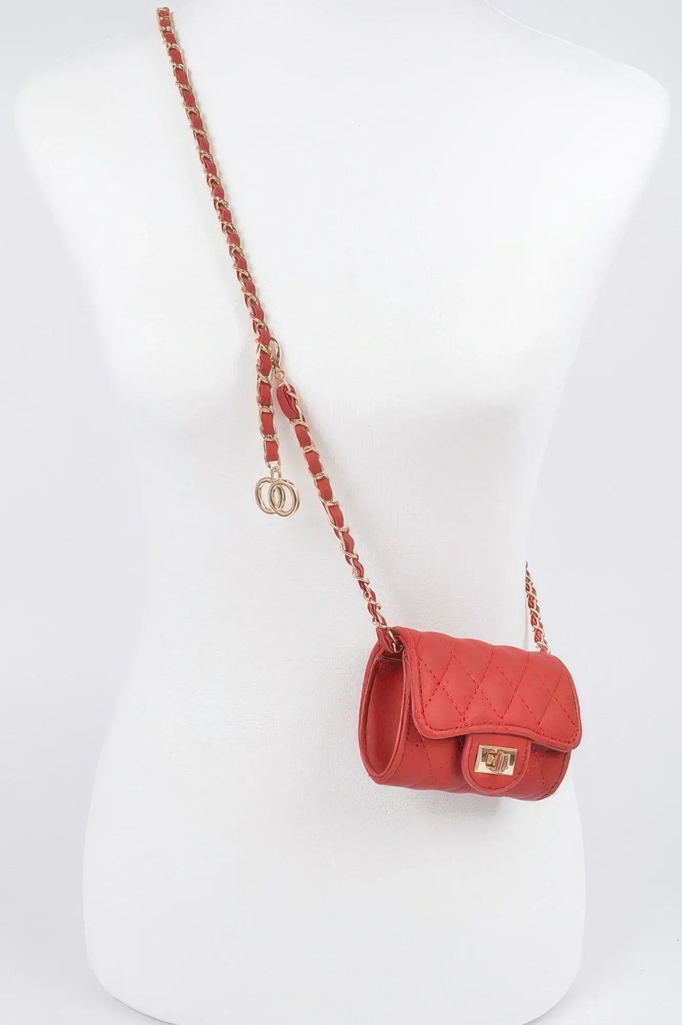 Quilted Mini Bag W/ Chain Belt | Mixtshop LLC