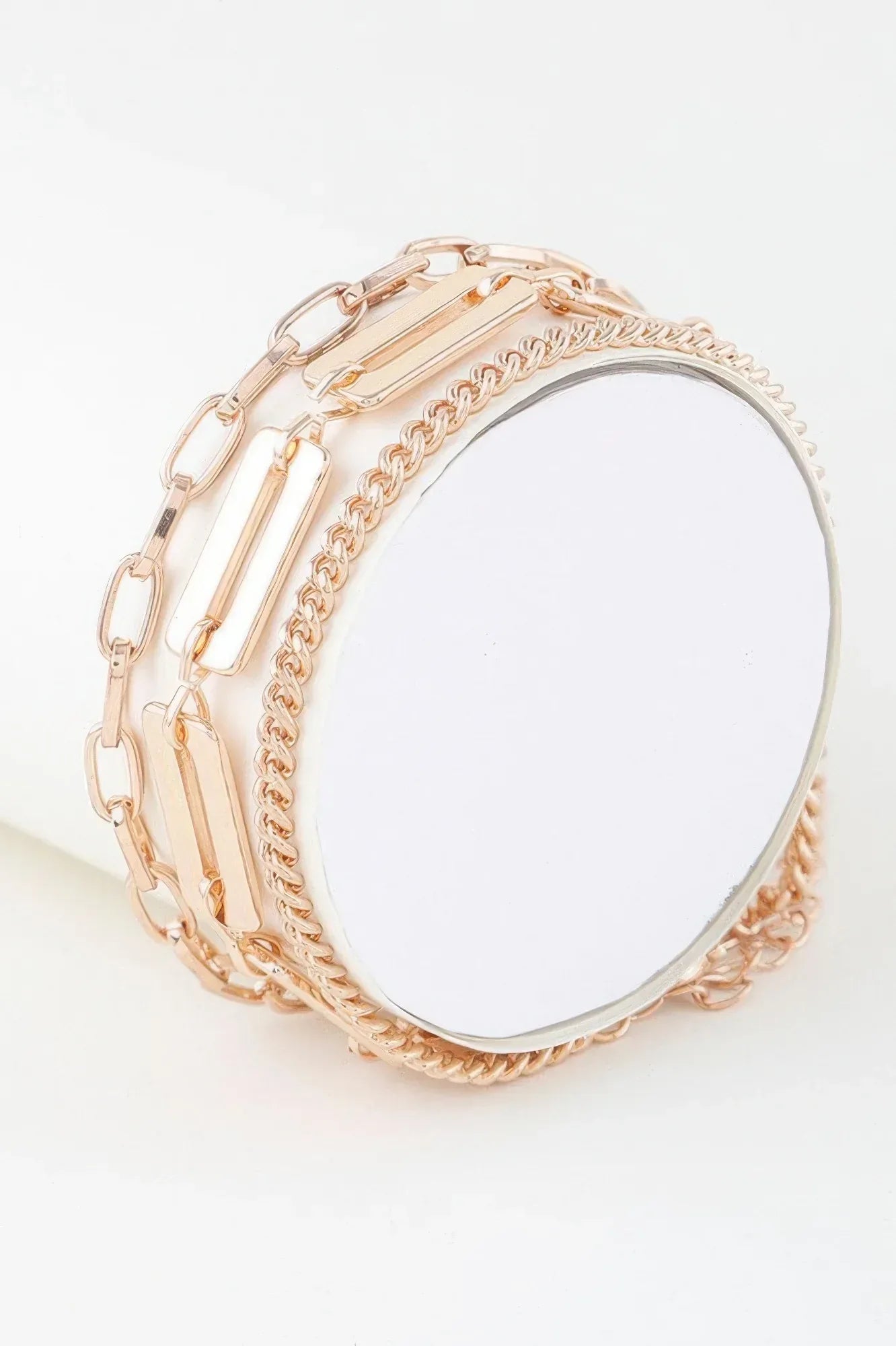 Triple Plate Curb Link Chain Bracelet | Mixtshop LLC