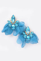 Polyester Flower Dangling Earring | Mixtshop LLC