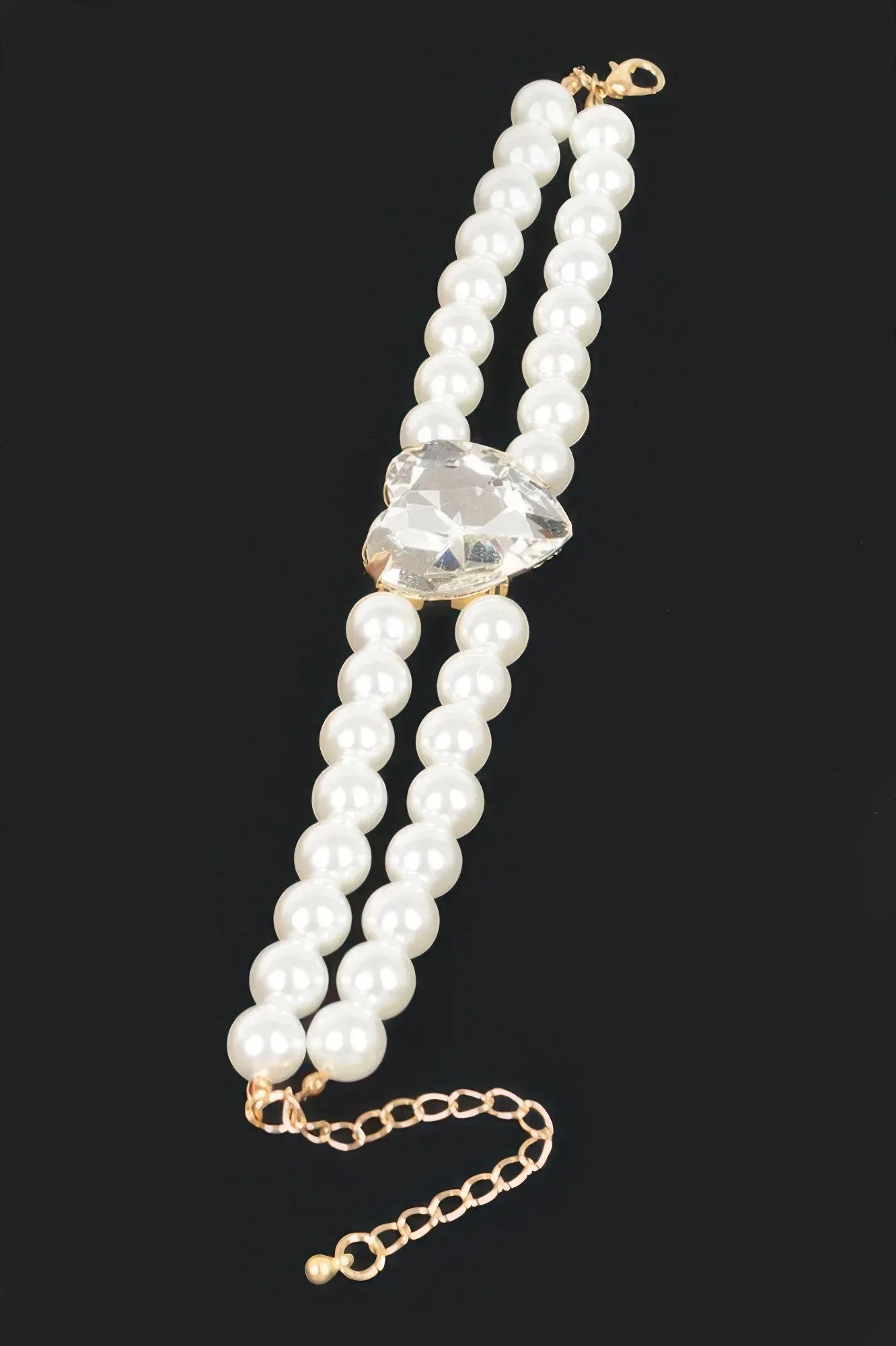 Faux Pearl Stone Elastic Bracelet | Mixtshop LLC