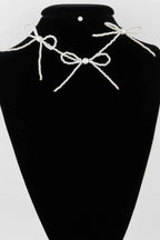 Triple Pearl Ribbon Necklace | Mixtshop LLC