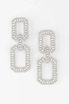 Multi Jeweled Link Chain Earrings | Mixtshop LLC