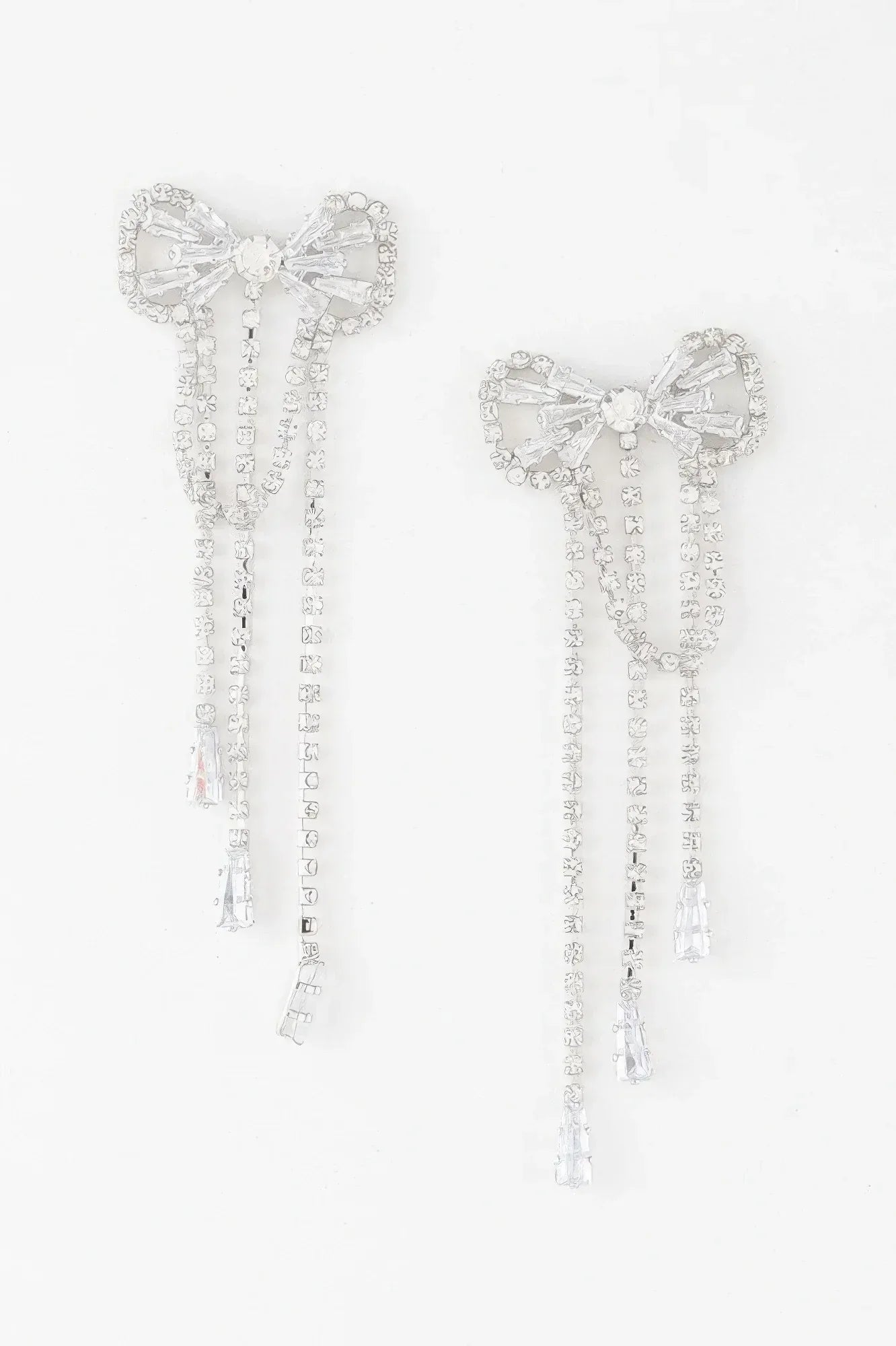 Jeweled Ribbon Dangle Earrings | Mixtshop LLC Main image