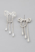 Jeweled Ribbon Dangle Earrings | Mixtshop LLC
