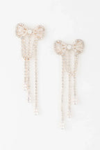 Jeweled Ribbon Dangle Earrings | Mixtshop LLC