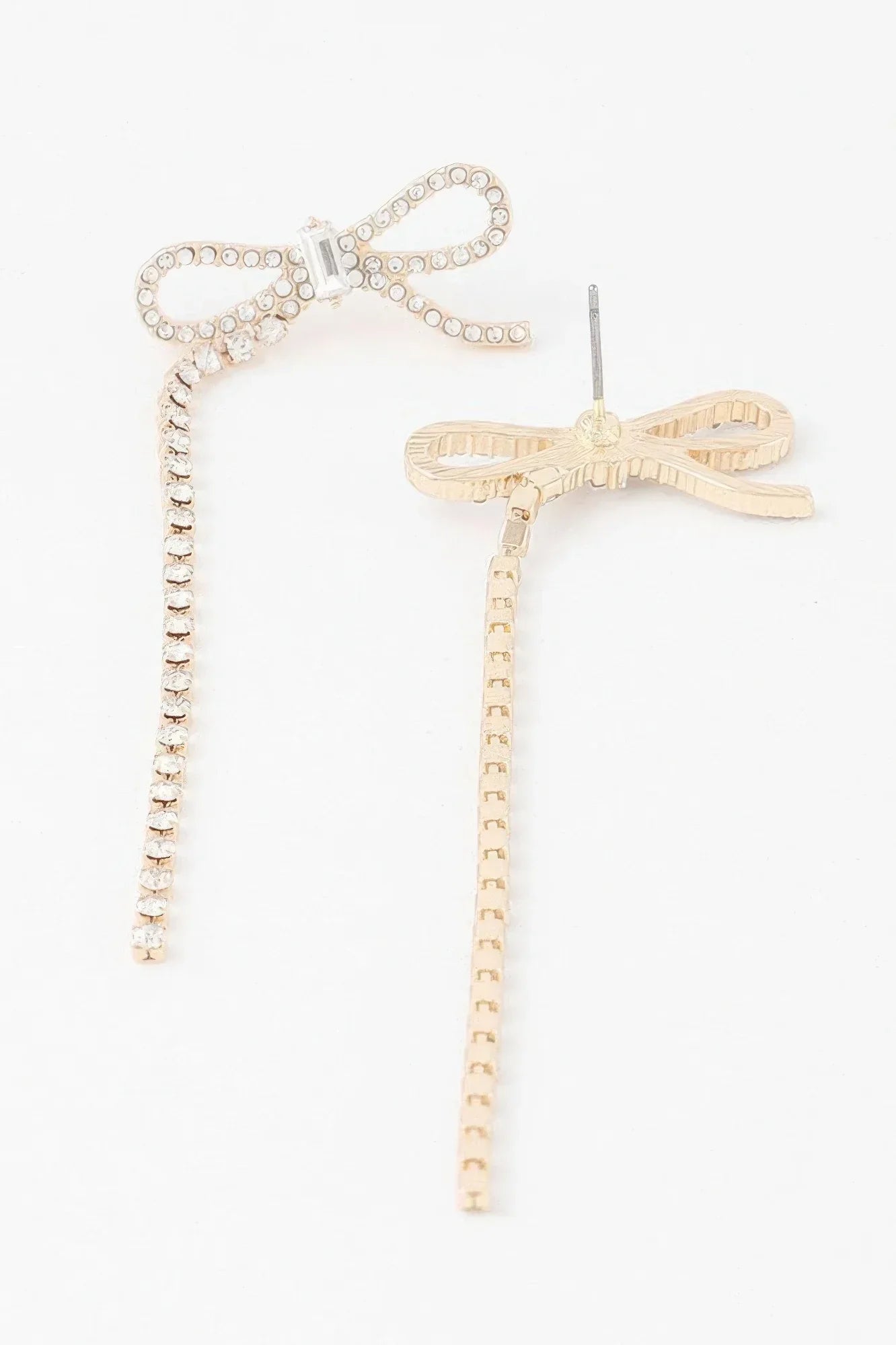 Half Ribbon Drop Earrings Secondary image