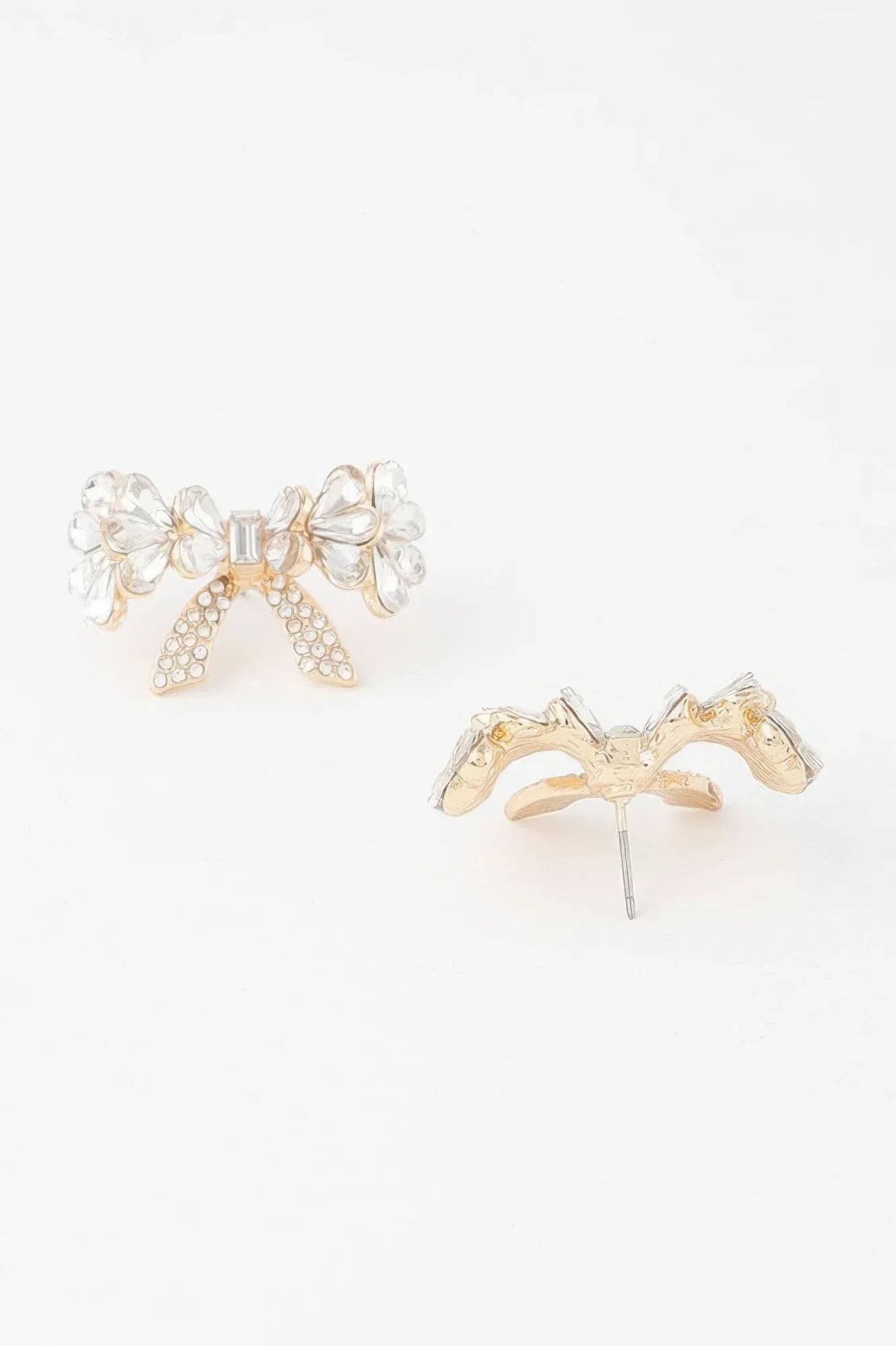 Crystal Teardrop Ribbon Earrings | Mixtshop LLC