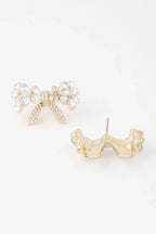 Crystal Teardrop Ribbon Earrings | Mixtshop LLC
