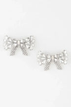 Crystal Teardrop Ribbon Earrings | Mixtshop LLC