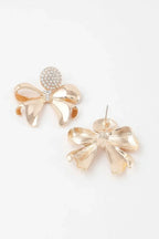 Shiny Jeweled Ribbon Earrings | Mixtshop LLC