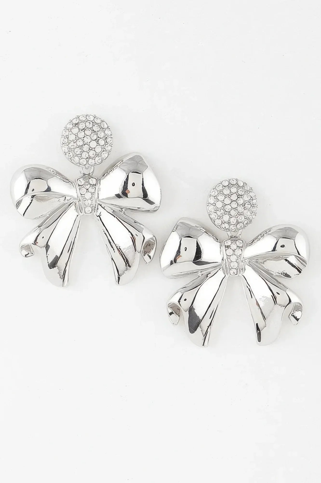 Shiny Jeweled Ribbon Earrings | Mixtshop LLC