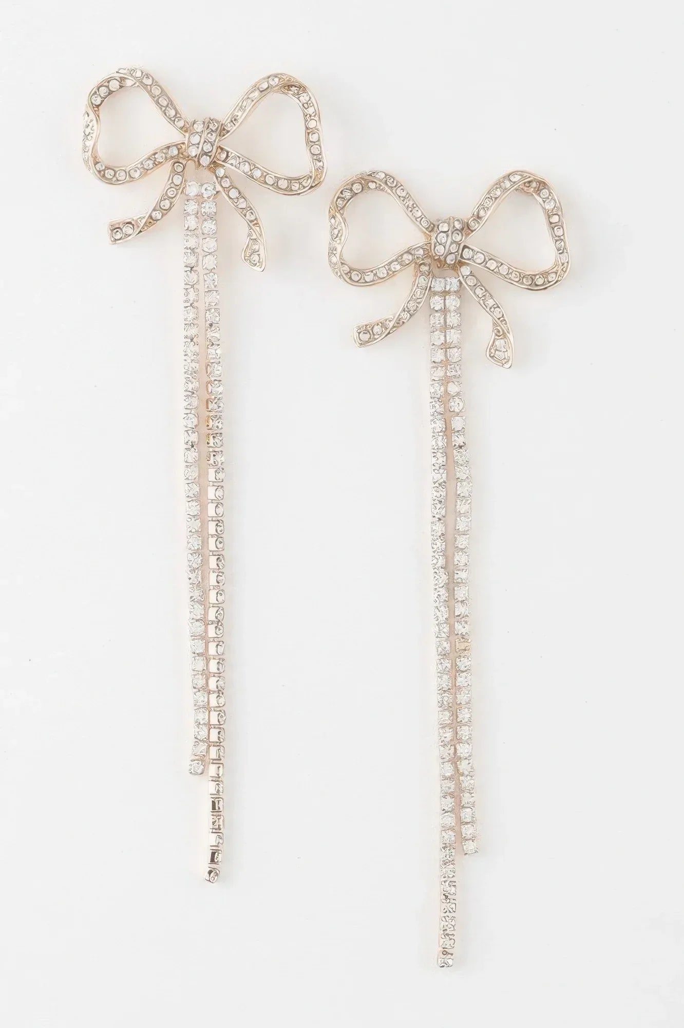 Jeweled Ribbon Drop Earrings | Mixtshop LLC