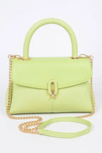 Faux Leather Top Handle Bag | Mixtshop LLC