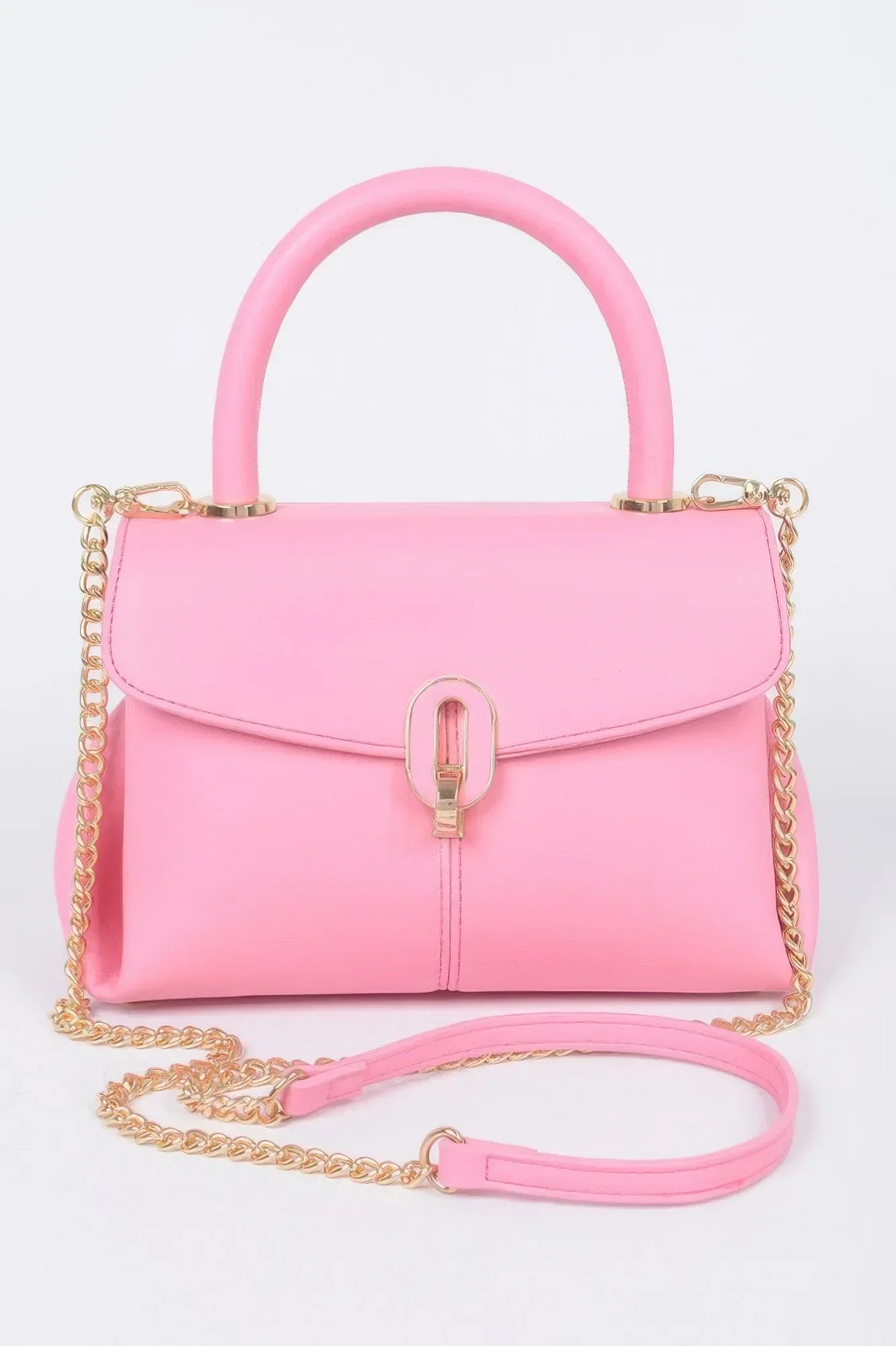 Faux Leather Top Handle Bag | Mixtshop LLC