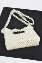 Hand Made Faux Pearl Bead Crossbody Bag | Mixtshop LLC