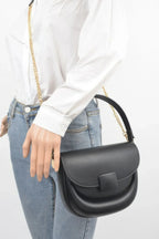 Faux Leather Top Handle Flap Bag | Mixtshop LLC