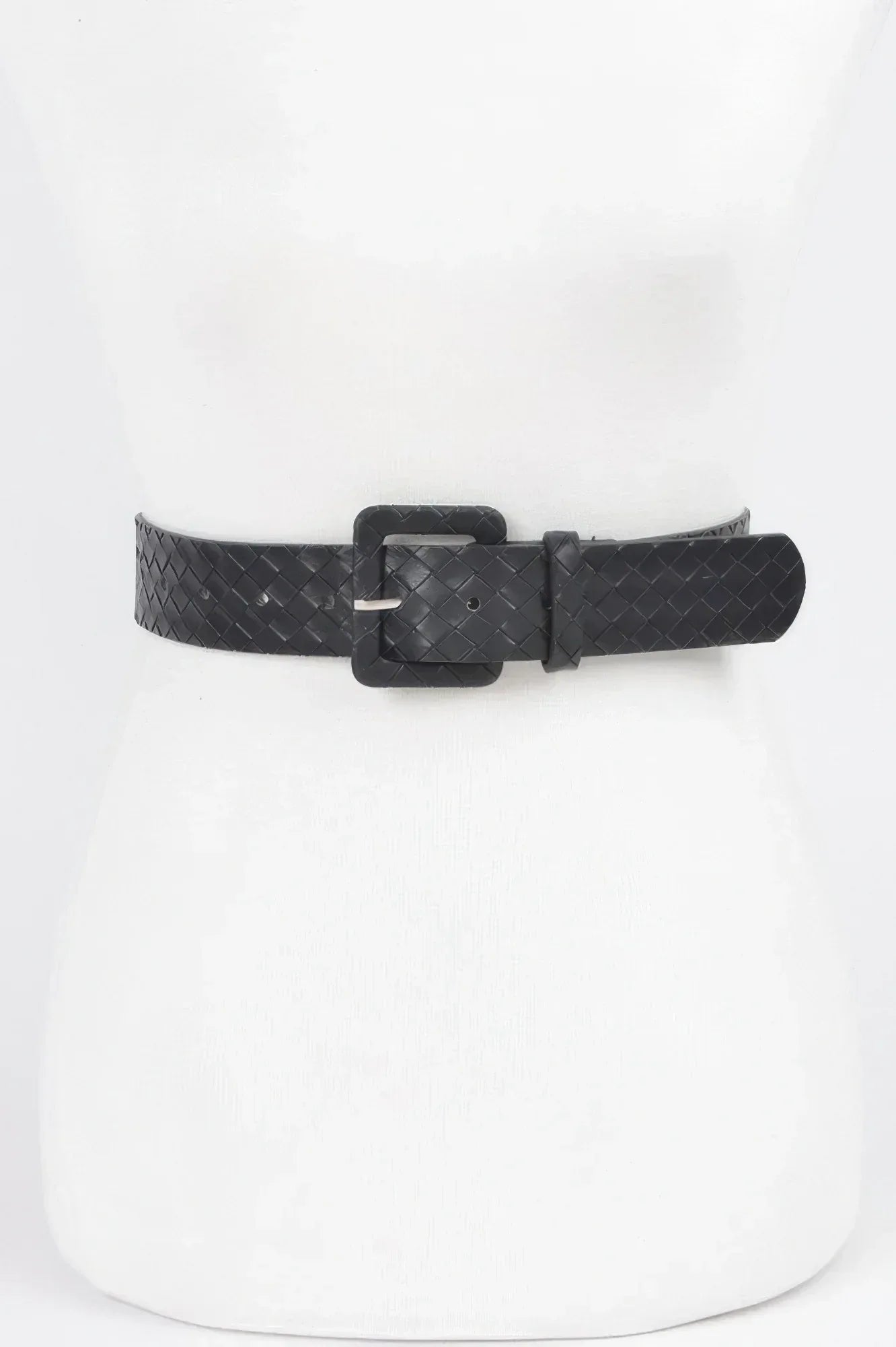 Faux Leather Braided Embossed Belt | Mixtshop LLC