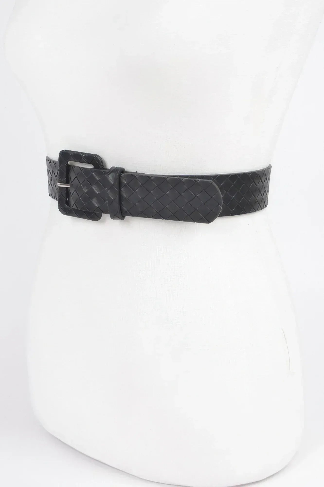 Faux Leather Braided Embossed Belt Secondary image