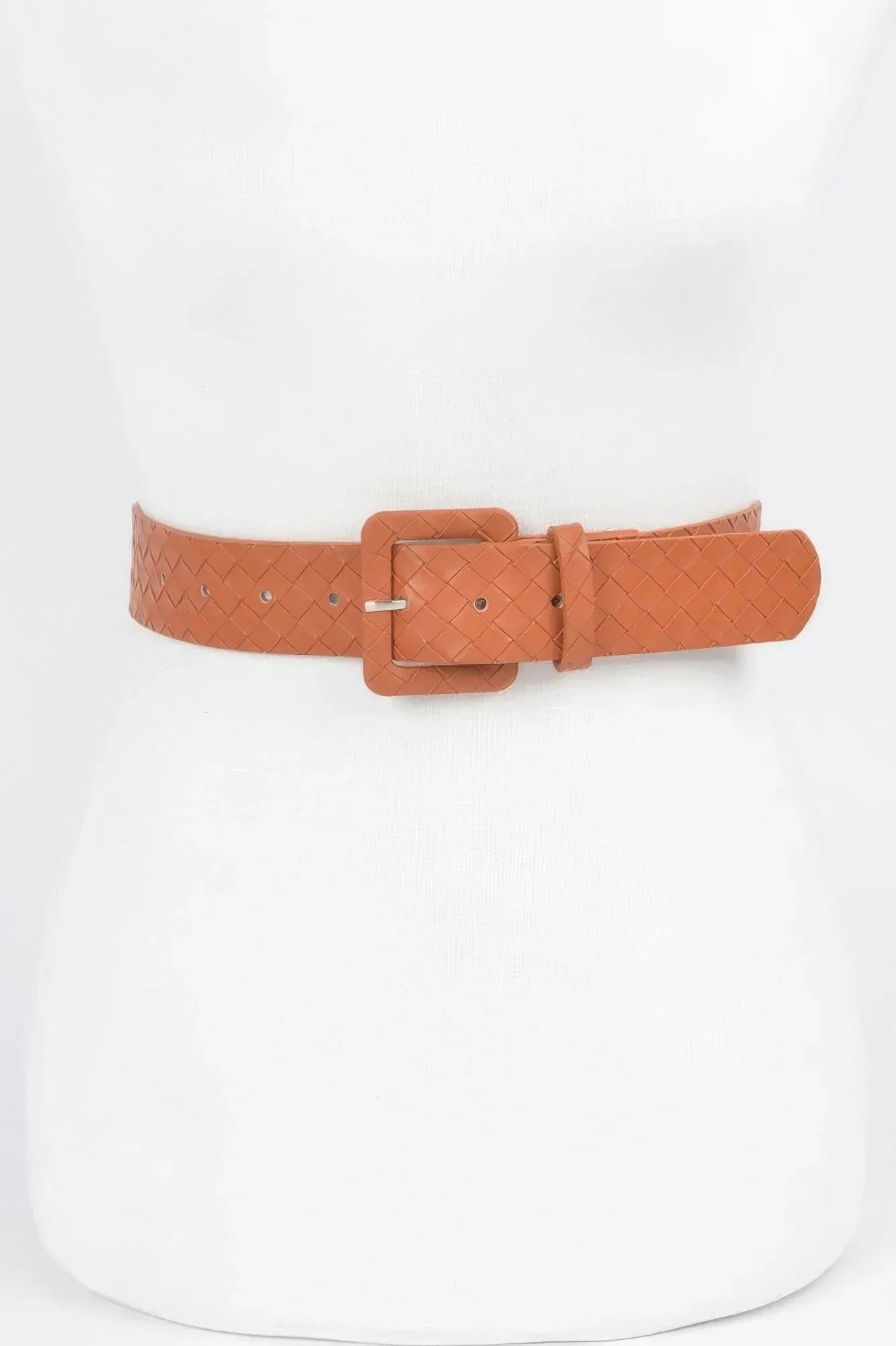 Faux Leather Braided Embossed Belt | Mixtshop LLC