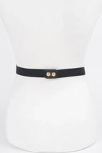 Rhinestone Metal Plate Elastic Belt | Mixtshop LLC