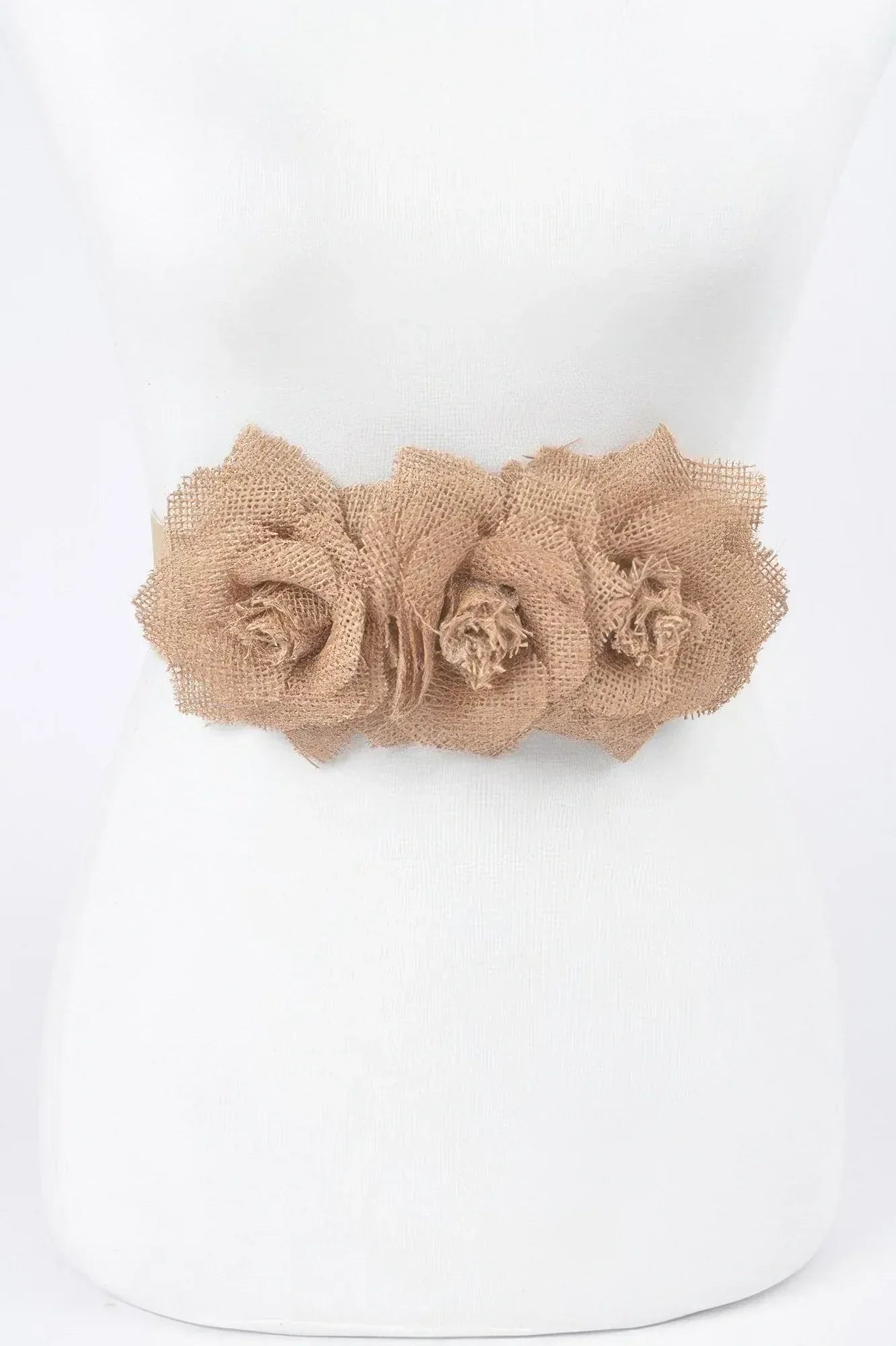 Linnen Flowers Elastic Belt | Mixtshop LLC Main image