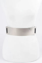 Metal Plate Plus Size Elastic Belt | Mixtshop LLC