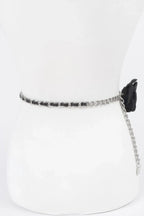 Flower Metal Double Layered Plus Size Chain Belt | Mixtshop LLC
