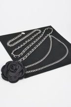 Flower Metal Double Layered Plus Size Chain Belt | Mixtshop LLC