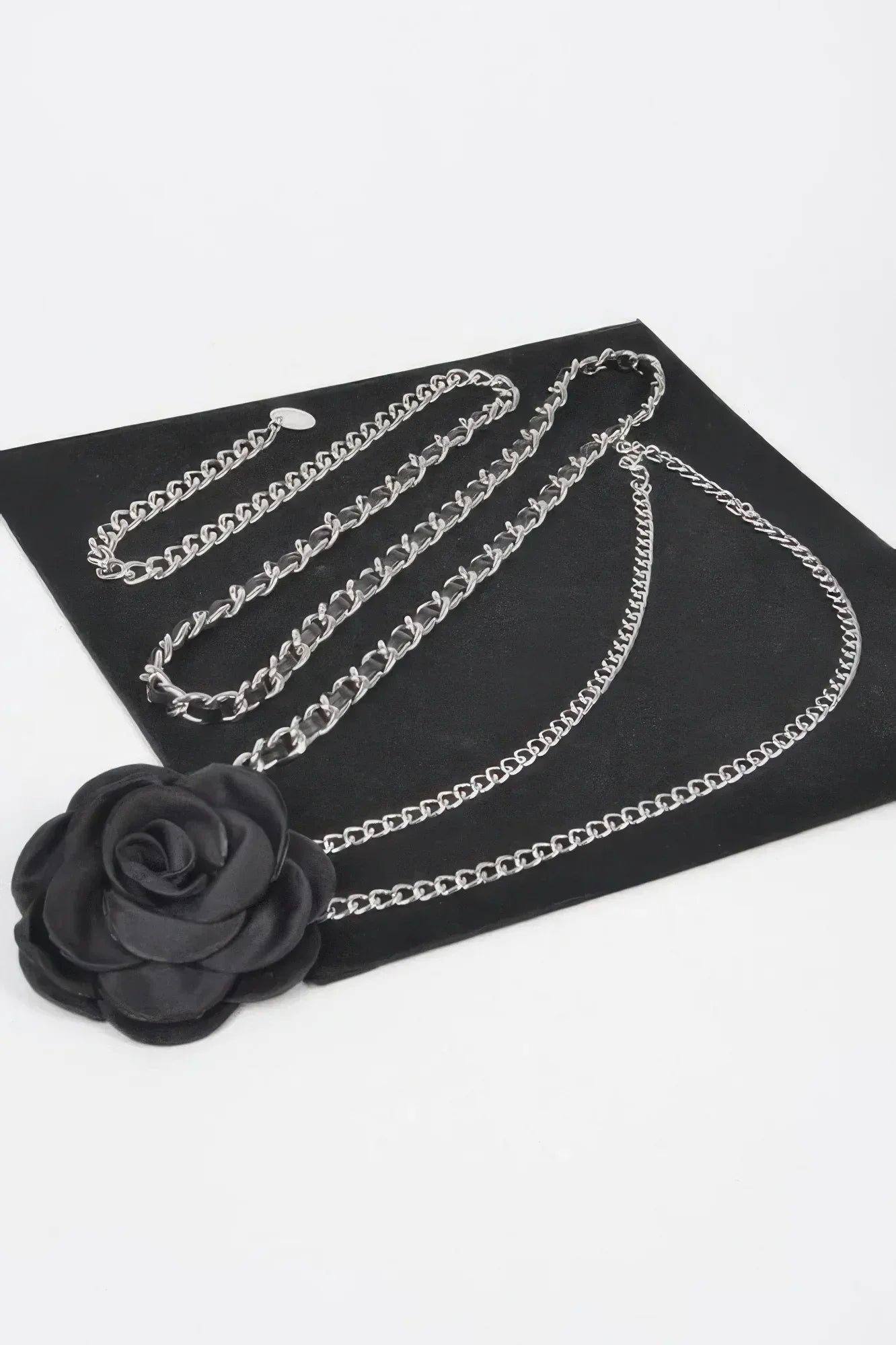 Flower Metal Double Layered Plus Size Chain Belt | Mixtshop LLC