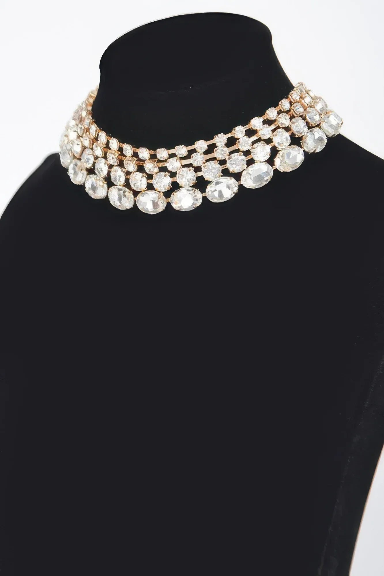 Multi Rhinestone Layered Necklace Secondary image
