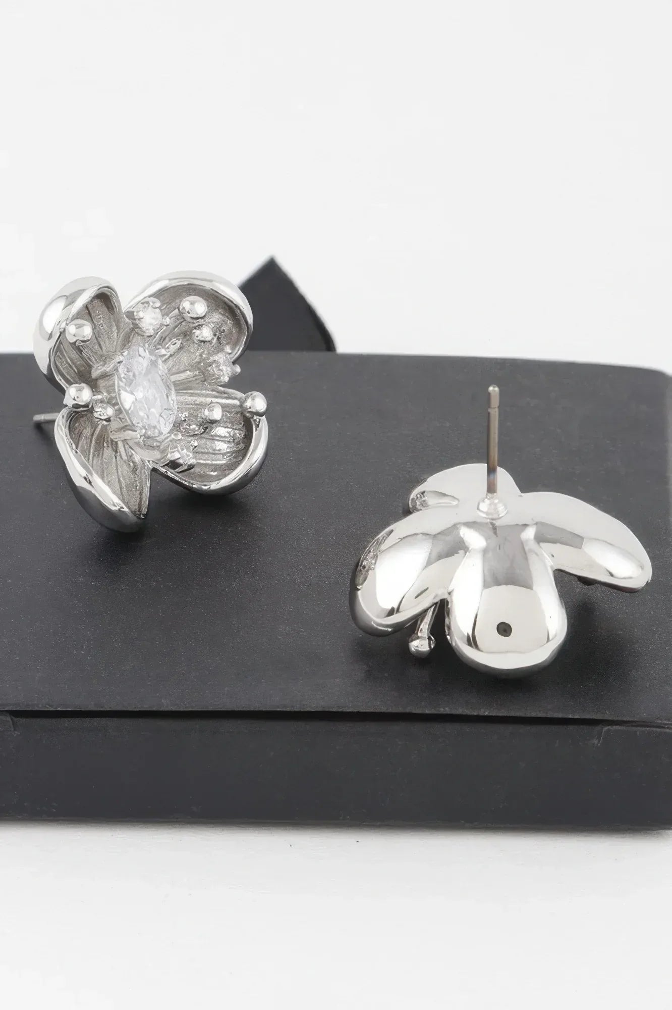 Blooming Rhinestone Flower Earrings | Mixtshop LLC Main image