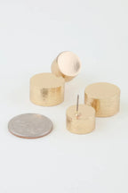 Hammered Disc Stud Earrings | Mixtshop LLC